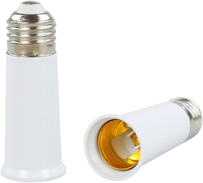 ADATTATORE E27 E27 PROLUNGA PORTALAMPADA 95MM 220V CONVERTITORE BIANCO