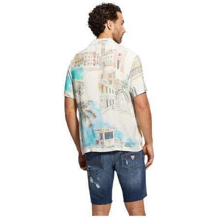Guess t-shirt camicia manica corta Riviera M4GH57 WD4Z2