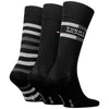Tommy Hilfiger gift box 3 paia di calzini neri 701235376002