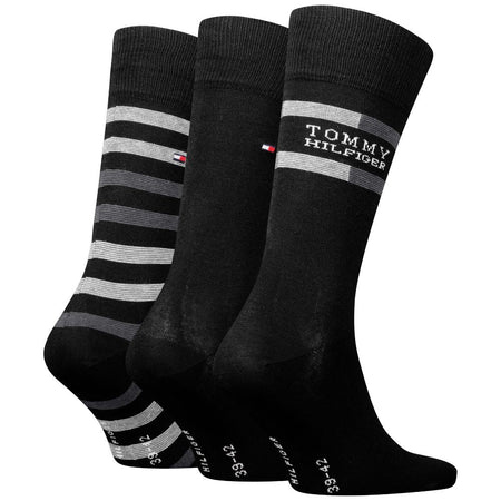 Tommy Hilfiger gift box 3 paia di calzini neri 701235376002