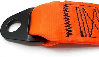 Cinghia Gancio Traino SPARCO Arancio Universale Nastro Tessile Strappo Fibbia Racing Rally Auto SportivA