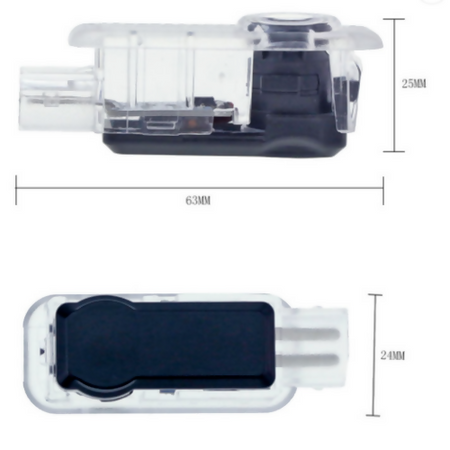 Luci di cortesia sotto porta per AUDI A1 A3 A4 A6 Q3 - proietta logo con anelli