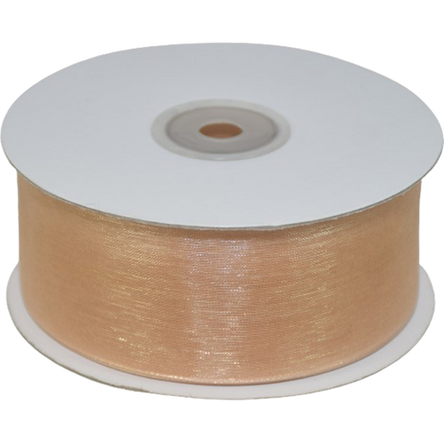 Nastro Organza Nocciola 40MM 50MT