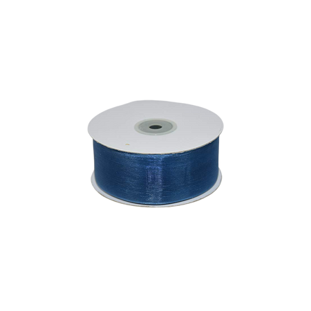 Nastro Organza Blu Avion 40mm per 50 Metri