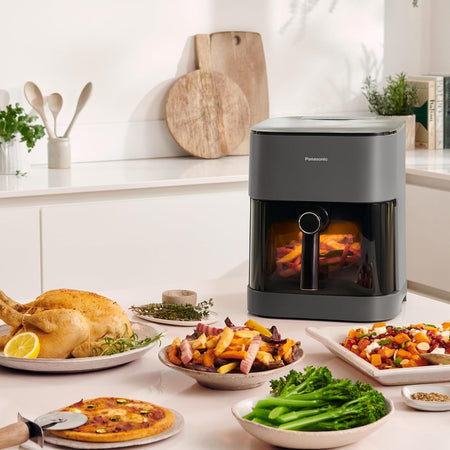 Panasonic Friggitrice ad Aria 5L Nero/Grigio NF-CC500SXE