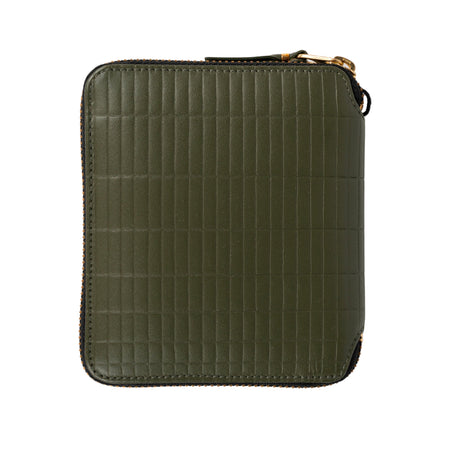 COMME DES GARCONS WALLET Brick Full Zip Around Wallet in Khaki da donna