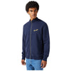 Wrangler felpa blu con zip 112350547