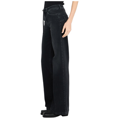 Liu Jo jeans flare nero con cintura GOOD UF5100D0264-8L451