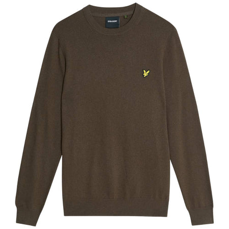 Lyle & Scott pullover merino cioccolata KN2110VC
