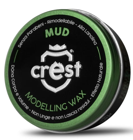 Cera Opaca Capelli Crest Matte Wax – Modellante Tenuta Medio-Forte Effetto Naturale Opaco, Non Grassa, Styling Professionale Uomo