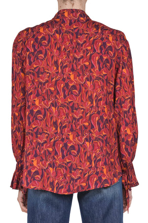 MALIPARMI Maliparmi - Camicia - 460721 - Fantasia Bordeaux da donna