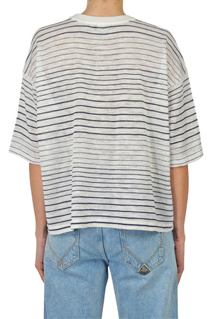 ROBERTO COLLINA Roberto Collina - T-shirt - 450001 - Ecru/Navy da donna