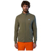 North Sails felpa con zip verde oliva Basic 691221