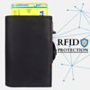 Sei G portacarte safe magnetic nero con custodia in pelle nera