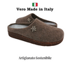Ciabatte Tirolesi da Donna, Pantofole Invernali da Casa, Sottopiede Estraibile, 100% Made in Italy