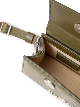 Jacquemus Borsa Mini Le Chiquito in Pelle Kaki da donna