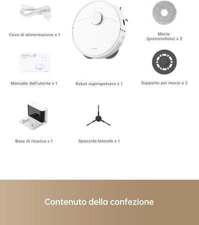Dreame Robot Aspirapolvere e Lavapavimenti L10s Pro Gen 2 White