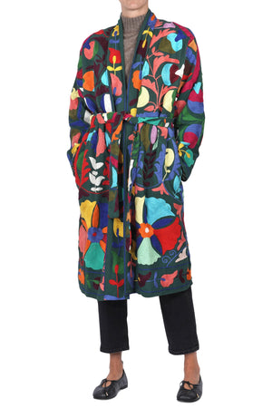 LA FEMME BLANCHE La Femme Blanche - Cappotto - 461414 - Fantasia verdone da donna