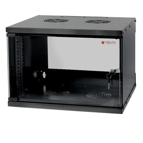 Armadio Rack 19'' a Muro 9U prof. 320 Nero Assemblato