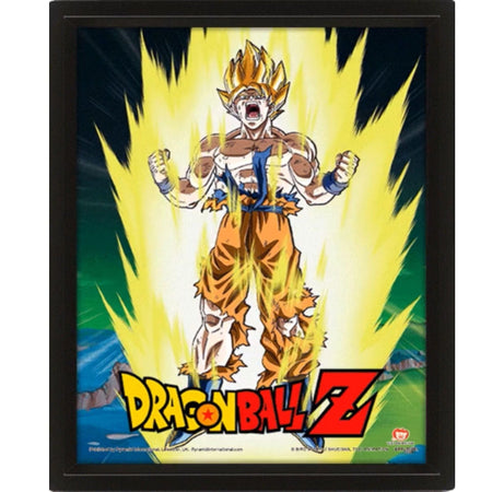 Quadro 3D Lenticular Poster Dragon Ball Z Power Levels Increased - Eppl71381