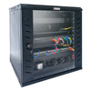 Armadio Rack 19'' a Muro 15 Unità P.600 mm Flat Pack Nero