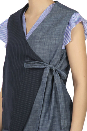 ALESSIA SANTI Alessia Santi - Gilet - 450154 - Denim da donna