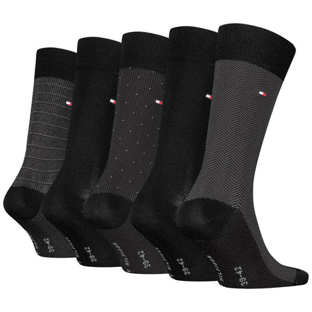 Tommy Hilfiger gift box 5 paia di calzini neri 701235374002