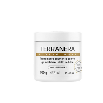 Fango Anticellulite Drenante – Effetto Tonificante e Levigante per Pelle più Liscia e Compatta | Sensazione di Freschezza con Formula Idratante | Facile da Applicare e Risciacquare - Terranera 500gr