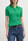 Tommy Hilfiger POLO CO CABLE MID GG SS POLO SWT da donna