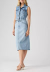 LEVI'S GONNA HR BACK SLIT SKIRT RIVETING da donna