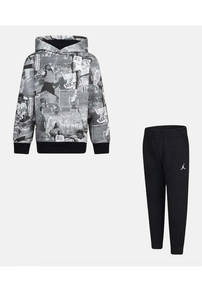 abbigliamento tuta Bambini e ragazzi Nike JDB MJ BRKLYN FLC AOP SET