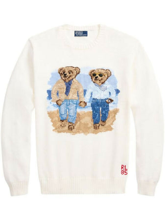 Polo ralph lauren uomo maglia ralph & ricky bear in cotone.