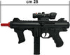 P.1238 Laser Gun Mitra Giocattolo Semi-Automatico con Puntatore Laser, Plastica, 28 cm, per Bambini 8+