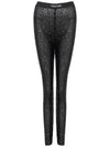 Tom Ford Pantaloni Neri in Paillettes Elasticizzati da donna