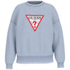 Guess Jeans felpa celeste slavato logo grande W5GQ19 KCTJ1 IDWS Felpe Guess Jeans