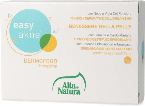 Easy-Akne-Dermofood-60-cpr-tonde-da-500-mg-integratore-alimentare-Alta-Natura