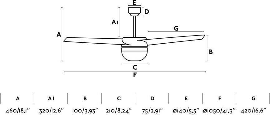 EASY S Ventilatore da soffitto grigio Fai da te/Prodotti per la costruzione/Riscaldamento e raffreddamento/Sistemi mobili di climatizzazione/Ventilatori/Ventilatori da soffitto Led Mall Home - Napoli, Commerciovirtuoso.it