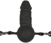 Easytoys Pecker Gag silicone nero regolabile, resistente agli strappi e impermeabile