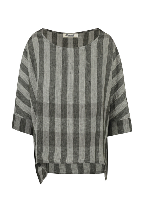 MAMA B Mama B - Blusa - 450681 - Verde/Latte da donna