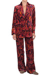 MALIPARMI Maliparmi - Pantalone - 460720 - Fantasia Bordeaux da donna