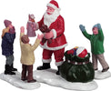 Ecco Babbo Natale!, personaggio per villaggio di Natale in poliresina Casa e cucina/Decorazioni per interni/Addobbi e decorazioni per ricorrenze/Decorazioni natalizie/Oggettistica MagiediNatale.it - Altamura, Commerciovirtuoso.it