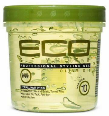 Eco Professional Styling Gel Olive Oil Hair Maximum Hold Shine Gloss 236 Ml Gel Idratante per Capelli Con Olio D'oliva