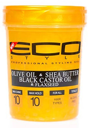 Eco Styler Styling Gel Gold Olive Oil & Shea Butter & Black Castor Oil & Flaxseed 8 oz