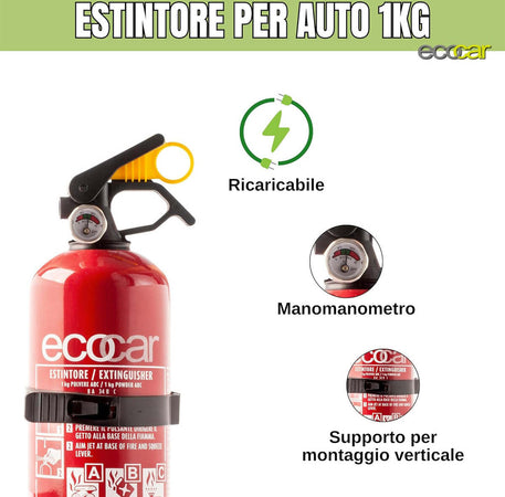 ECOCAR---Estintore-in-Polvere---Omologato-per-Casa,-Lavoro,-Auto-con-Manometro