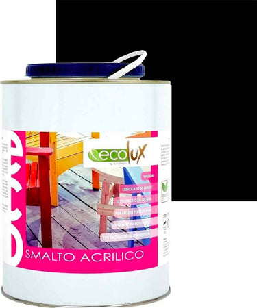 Ecolux Smalto Ecologico Lucido Acrilico Ad Acqua Inodore Per Interno Ed Esterno Giardino e giardinaggio/Piscine vasche idromassaggio e accessori/Vernici e guarnizioni/Vernici e smalti Ogomondo - Martina Franca, Commerciovirtuoso.it