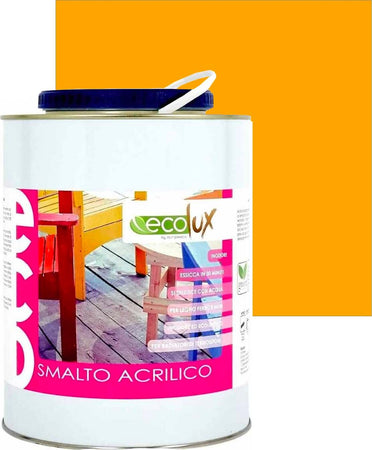 Ecolux Smalto Ecologico Satinato Acrilico Ad Acqua Inodore Per Interno Ed Esterno Giardino e giardinaggio/Piscine vasche idromassaggio e accessori/Vernici e guarnizioni/Vernici e smalti Ogomondo - Martina Franca, Commerciovirtuoso.it