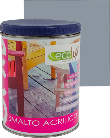 Ecolux Smalto Ecologico Satinato Acrilico Ad Acqua Inodore Per Interno Ed Esterno Giardino e giardinaggio/Piscine vasche idromassaggio e accessori/Vernici e guarnizioni/Vernici e smalti Ogomondo - Martina Franca, Commerciovirtuoso.it