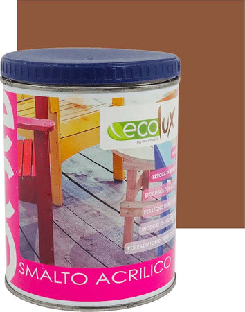 Ecolux Smalto Ecologico Satinato Acrilico Ad Acqua Inodore Per Interno Ed Esterno Giardino e giardinaggio/Piscine vasche idromassaggio e accessori/Vernici e guarnizioni/Vernici e smalti Ogomondo - Martina Franca, Commerciovirtuoso.it