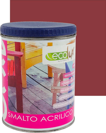Ecolux Smalto Ecologico Satinato Acrilico Ad Acqua Inodore Per Interno Ed Esterno Giardino e giardinaggio/Piscine vasche idromassaggio e accessori/Vernici e guarnizioni/Vernici e smalti Ogomondo - Martina Franca, Commerciovirtuoso.it