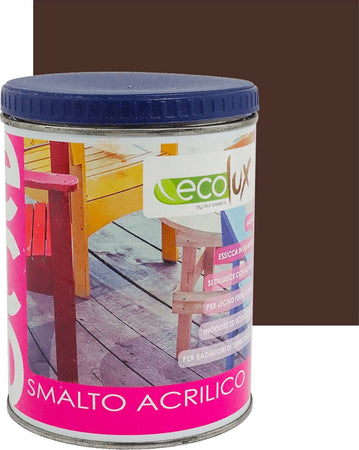 Ecolux Smalto Ecologico Satinato Acrilico Ad Acqua Inodore Per Interno Ed Esterno Giardino e giardinaggio/Piscine vasche idromassaggio e accessori/Vernici e guarnizioni/Vernici e smalti Ogomondo - Martina Franca, Commerciovirtuoso.it